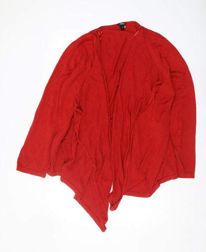 Womens UK Size 2XL H&M Red Cardigan Jumper