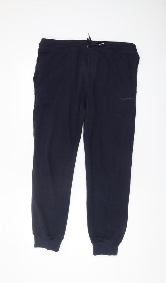 Pierre Cardin Men's Black Jogger Trousers L