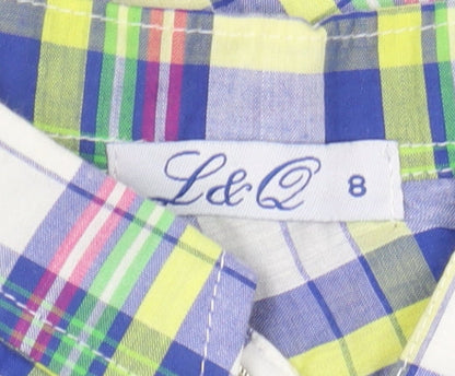 L&Q Boys Multicoloured Button-Up Shirt, Size 8, Nautical Theme