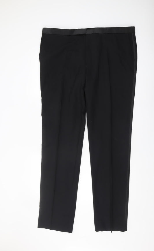 Marks and Spencer Black Men's Formal Trousers
