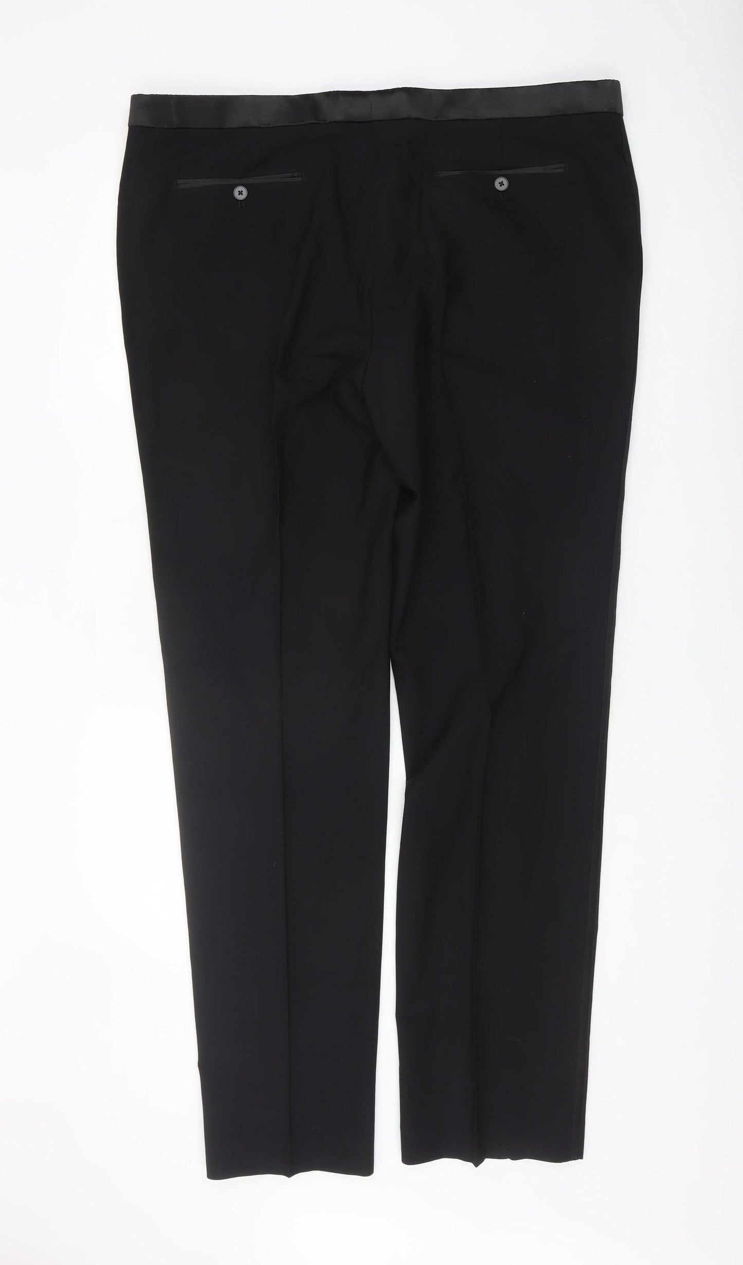 Marks and Spencer Black Men's Formal Trousers