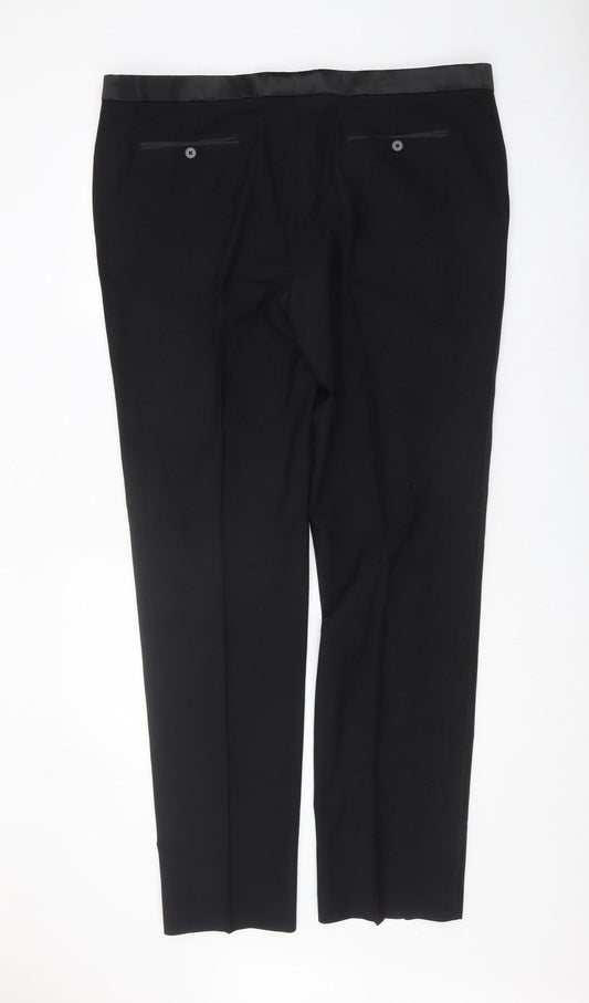 Marks and Spencer Black Men's Formal Trousers