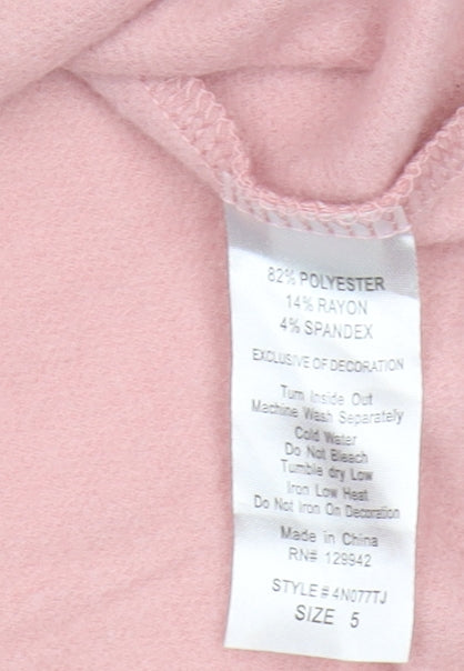 btween Girls Pink Unicorn Pullover Hoodie, Size 5 Years