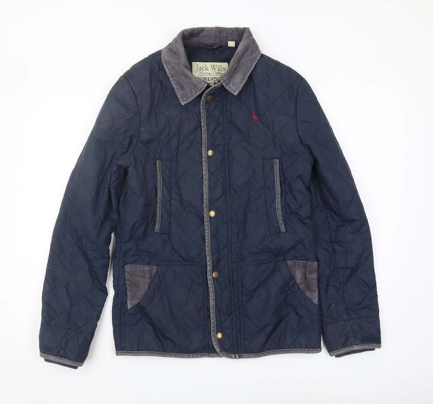 Mens UK Size XS Jack Wills Blue Quilted Coat
