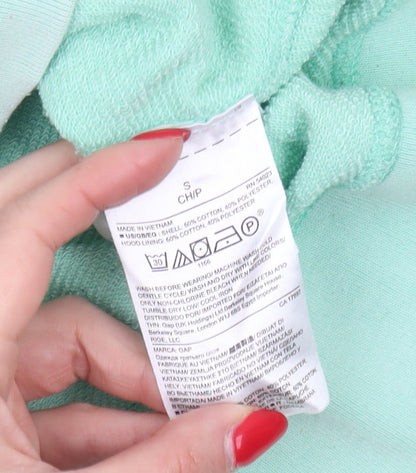 Gap Women's Green Full Zip Hoodie S