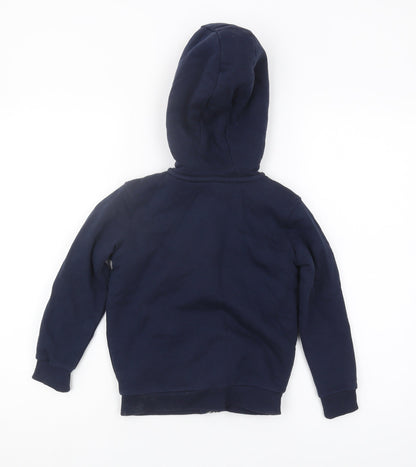 Marks and Spencer Boys Blue Full Zip Hoodie 5-6 Years
