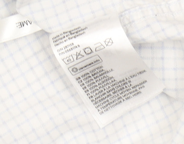 L.O.G.G. Boys Blue Check Button-Up Shirt 6-7 Years