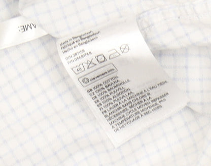 L.O.G.G. Boys Blue Check Button-Up Shirt 6-7 Years