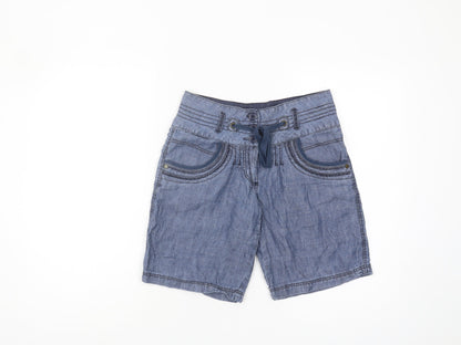 Next Women's Blue Denim Shorts Size 6