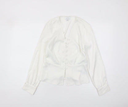 Womens UK Size 10 Topshop White  Blouse