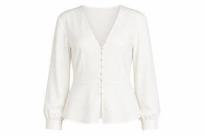 Womens UK Size 10 Topshop White  Blouse