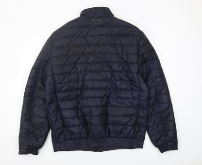 Mens UK Size XL Benetti Blue Puffer Jacket