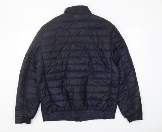 Mens UK Size XL Benetti Blue Puffer Jacket