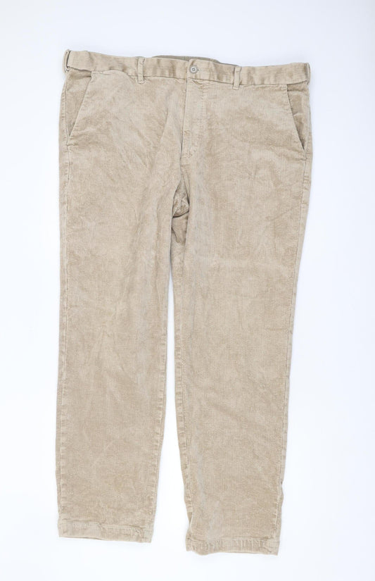 Marks and Spencer Beige Men's Corduroy Trousers 42