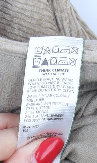 Marks and Spencer Beige Men's Corduroy Trousers 42