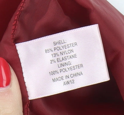 CC Petite Red Straight & Pencil Skirt, Size 10