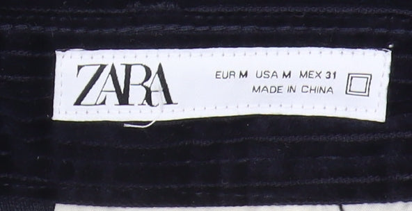 Zara Men's Black Corduroy Trousers, M, Casual Style