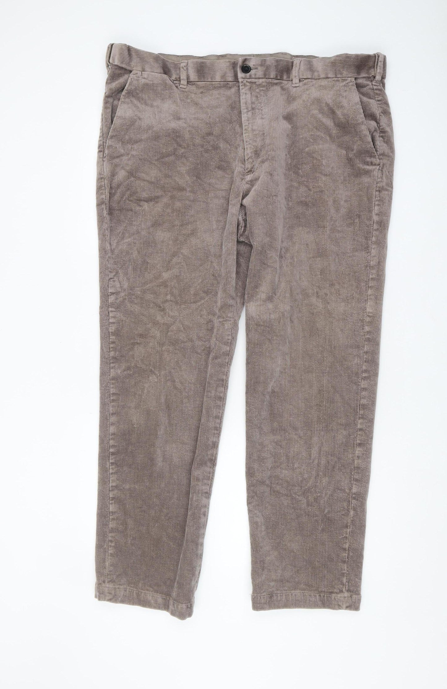 Marks and Spencer Men's Brown Corduroy Trousers 42/31