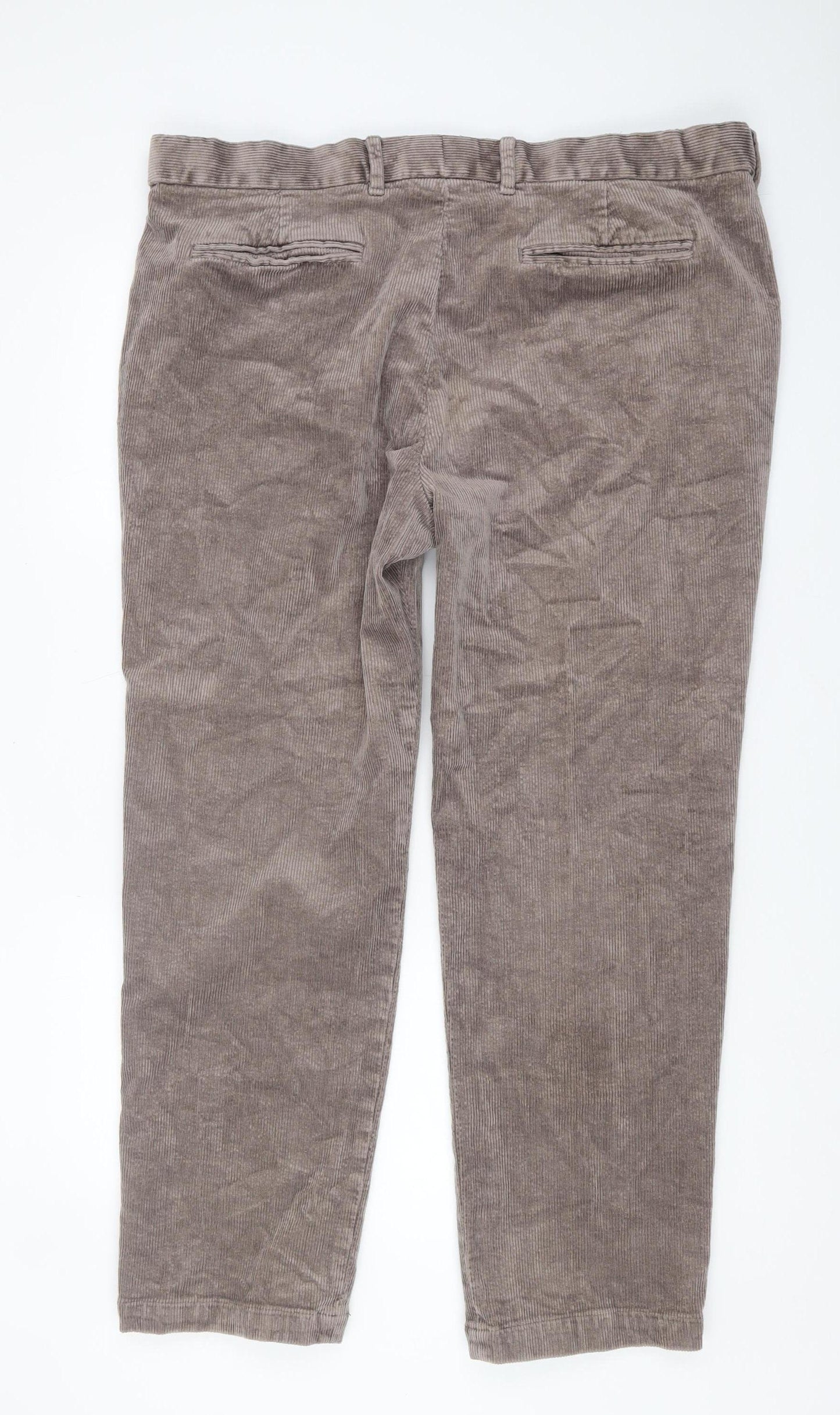 Marks and Spencer Men's Brown Corduroy Trousers 42/31
