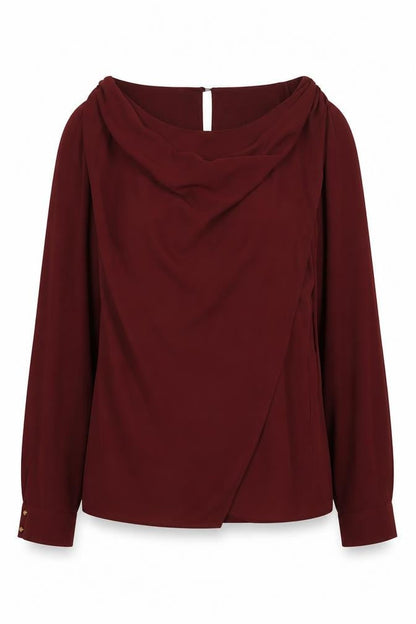 Womens UK Size 10 Oasis Red  Blouse
