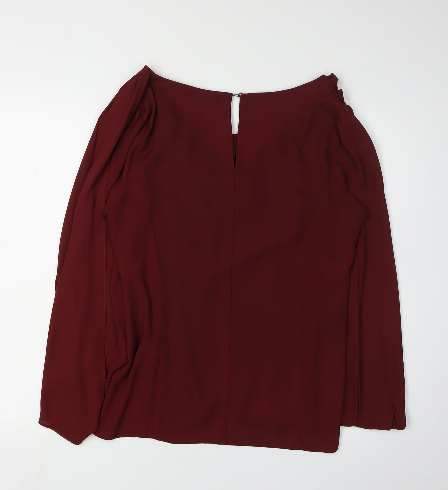 Womens UK Size 10 Oasis Red  Blouse