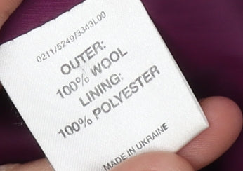 Hobbs Women's Purple Sheath Dress Size 12 V-Neck Classic