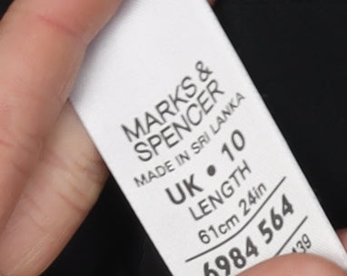 Marks & Spencer Black Pencil Skirt, Size 10, Workwear