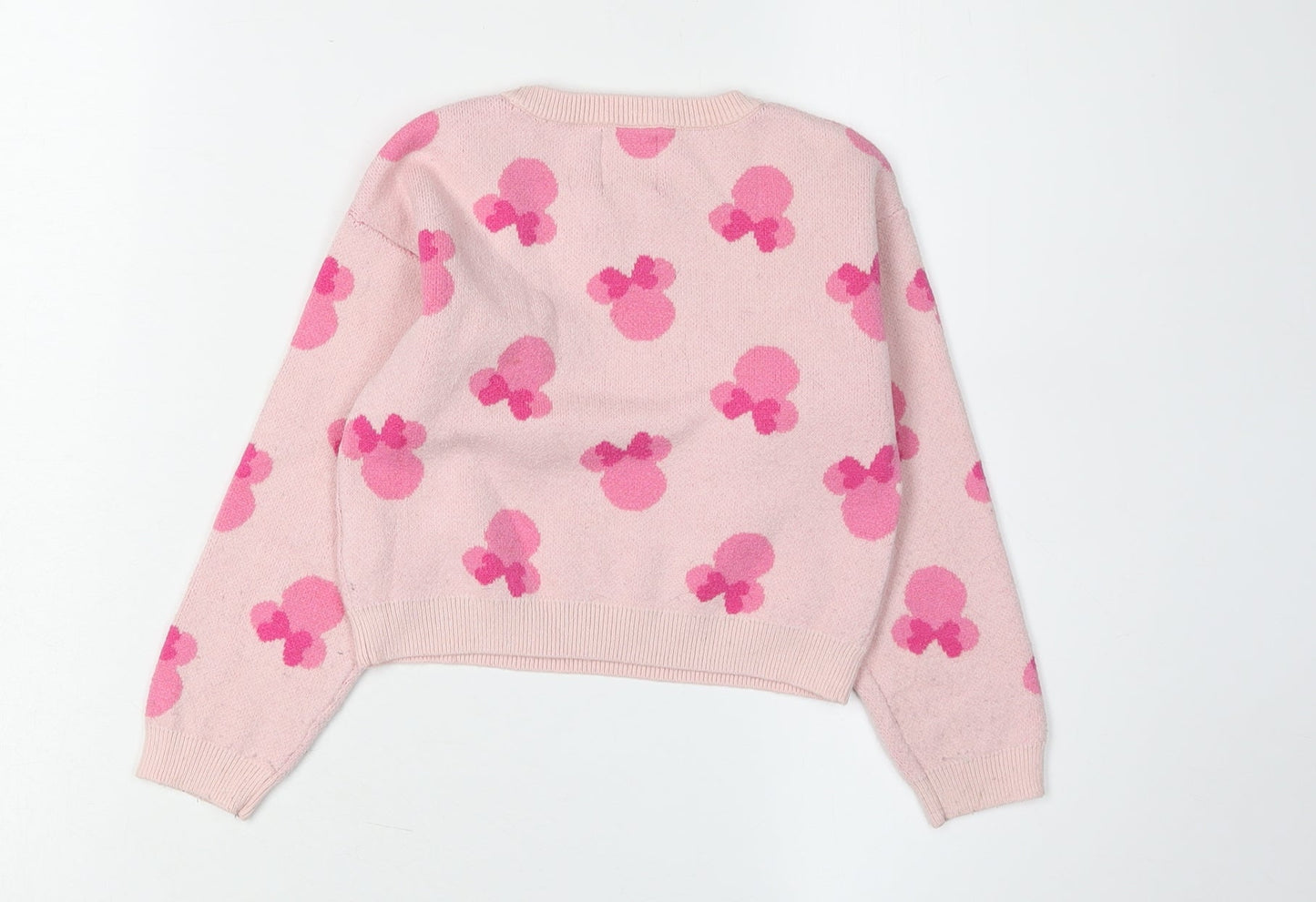 Primark Girls Pink Minnie Mouse Pullover Jumper 5-6 Years