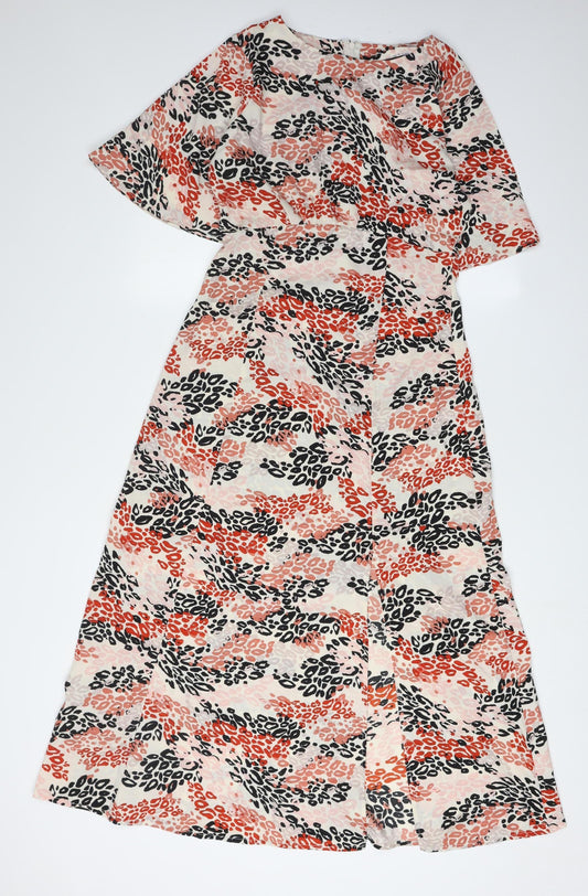 Quiz Women's Multicoloured Animal Print Dress, Size 10