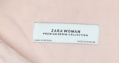 Zara Woman Pink Button-Up Shirt UK 8
