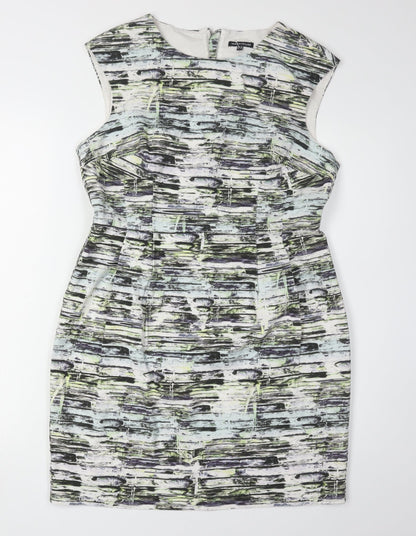 Warehouse Women's Multicoloured Sheath Dress Size 14