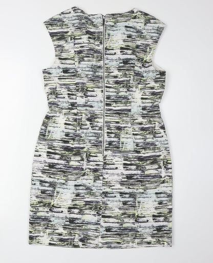 Warehouse Women's Multicoloured Sheath Dress Size 14