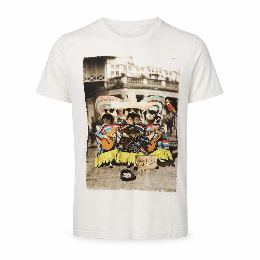 Mens UK Size M Red Herring White  T-Shirt