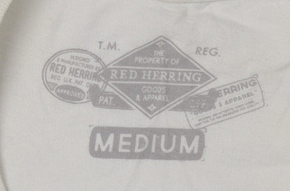 Red Herring Men's White Medium Graphic T-Shirt
