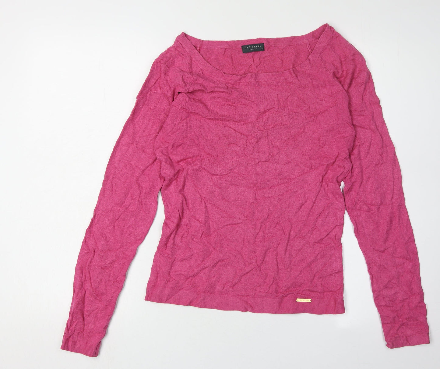 Womens UK Size 10 Ted Baker Pink Pullover Jumper