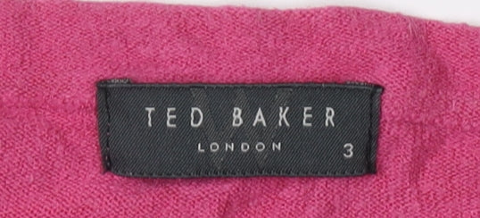 Womens UK Size 10 Ted Baker Pink Pullover Jumper