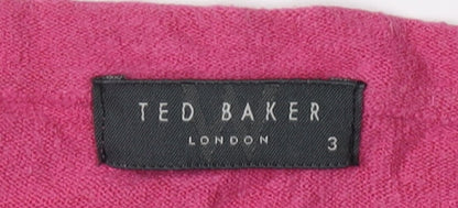 Womens UK Size 10 Ted Baker Pink Pullover Jumper