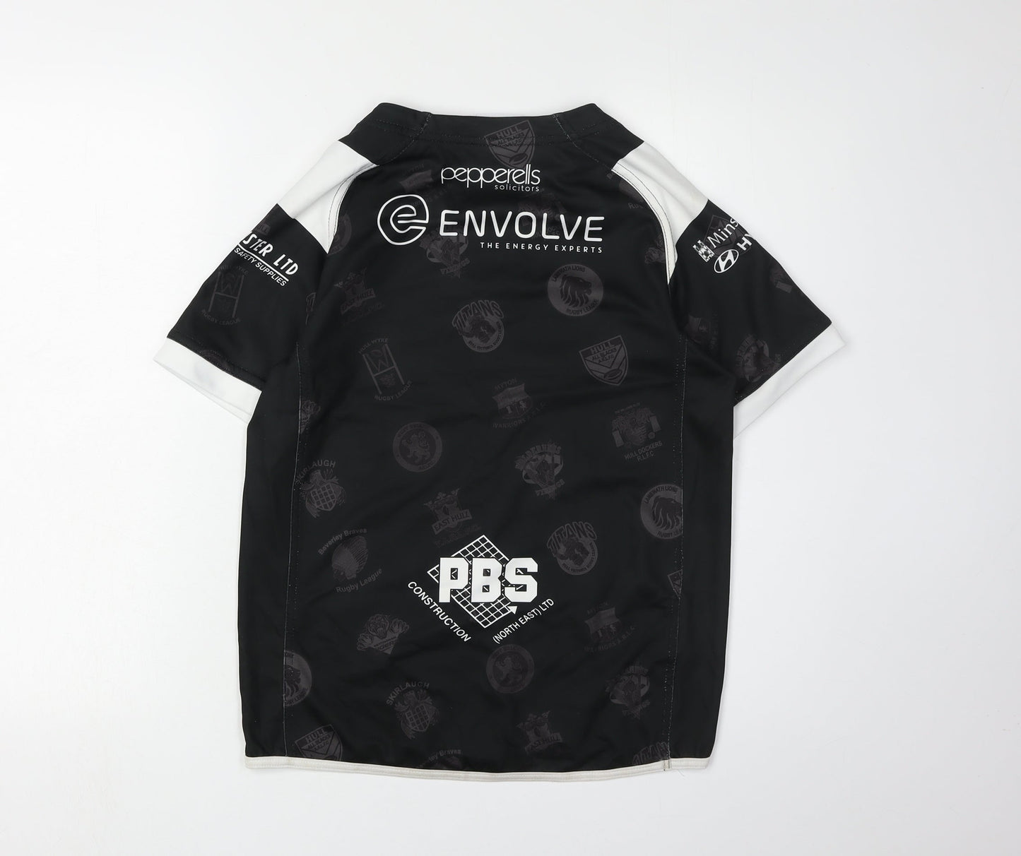 ISC Boys Black Rugby Jersey Short Sleeve Size 12