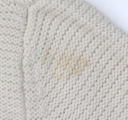 Womens UK Size S Oasis Beige Cardigan Jumper