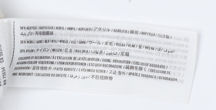 Abercrombie & Fitch Women's Beige Cable-Knit Cape XS