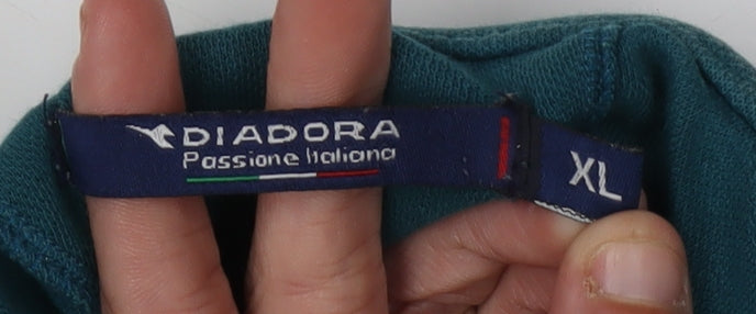 Diadora Men's Blue XL Polo Shirt Short Sleeve