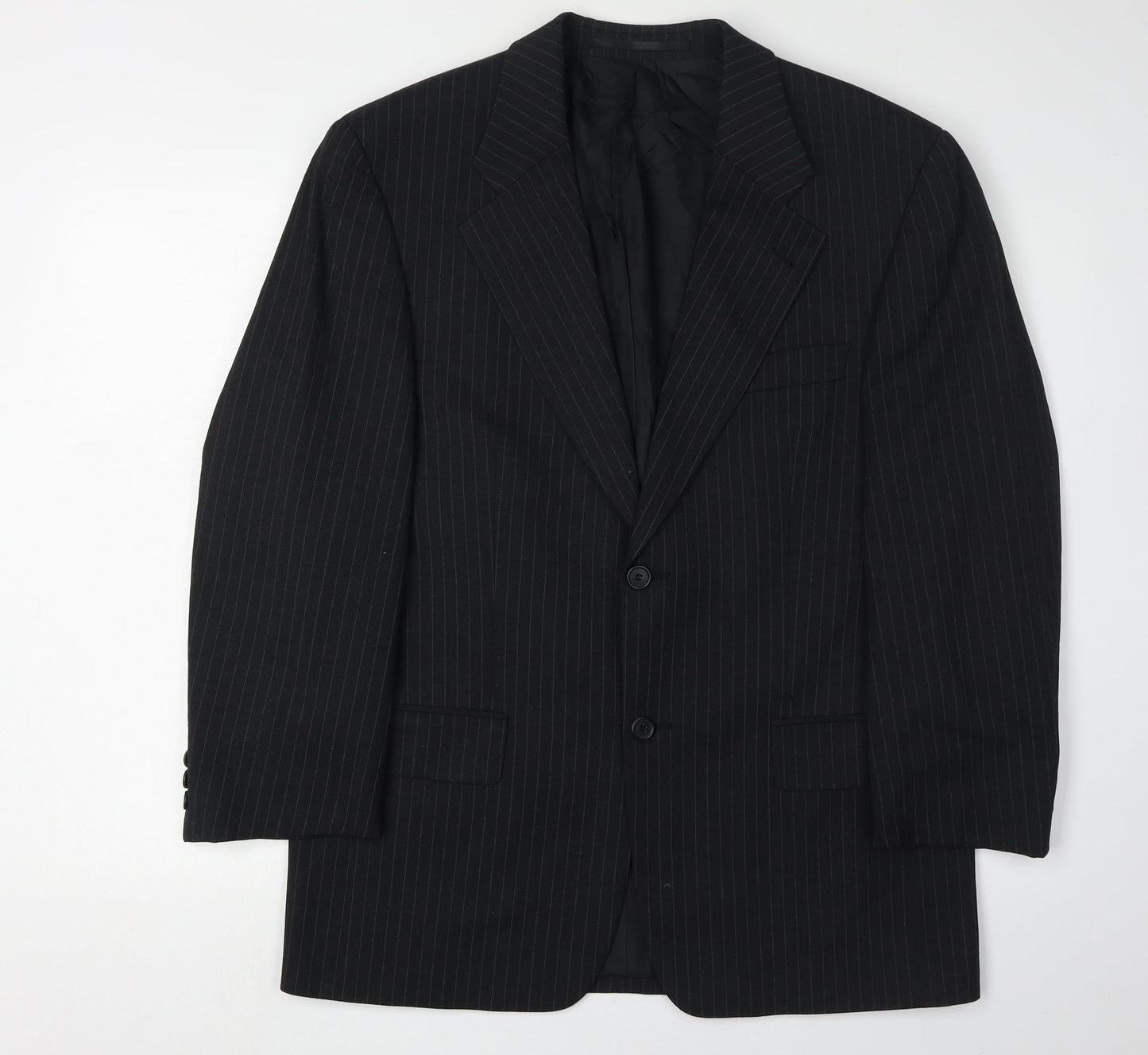 Mens UK Size 38 C&A Regular Black Suit Jacket