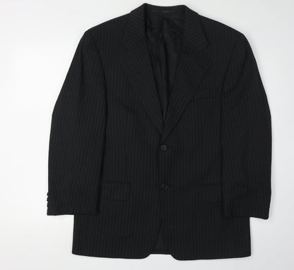 Mens UK Size 38 C&A Regular Black Suit Jacket
