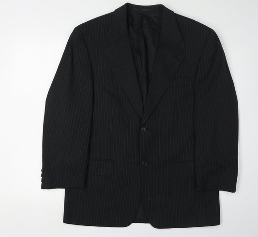 Mens UK Size 38 C&A Regular Black Suit Jacket