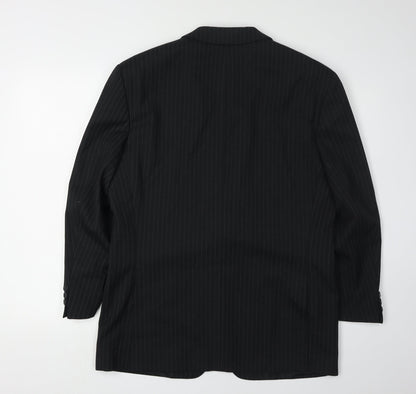 Mens UK Size 38 C&A Regular Black Suit Jacket