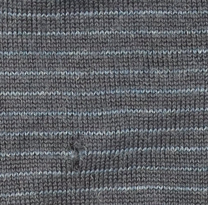 Wolsey Men's XL Black Crew Neck Striped Pullover Jumper