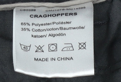 Craghoppers Men's Black Convertible Rain Trousers, Size S