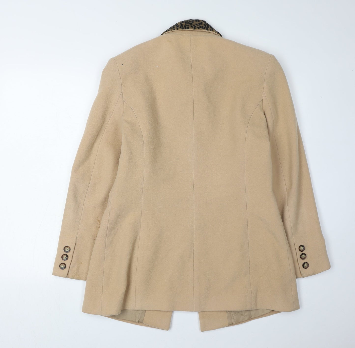 Womens UK Size 12 Charlotte Halton Beige Overcoat