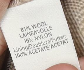 Womens UK Size 12 Charlotte Halton Beige Overcoat