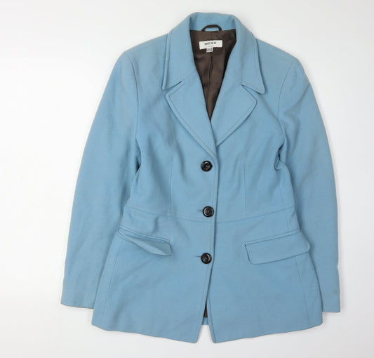 Mexx Women's Blue Wool Blazer Size 12
